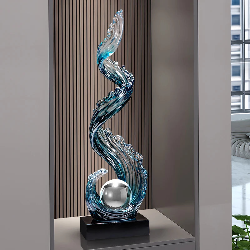 Sculpture Bleue Feng Shui