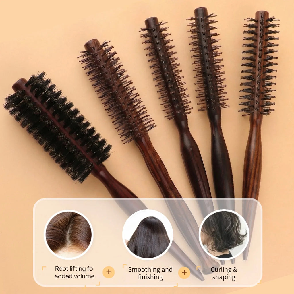 Brosse Volume Cheveux Bois