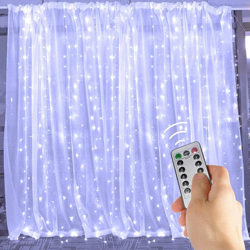 Guirlande Rideau LED Maison