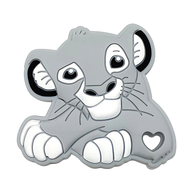1pcs Silicone Cartoon Baby Teether Rodent Teething Toys Chewable Animal Beads Baby Products Nursing Gift DIY Pendant Necklace
