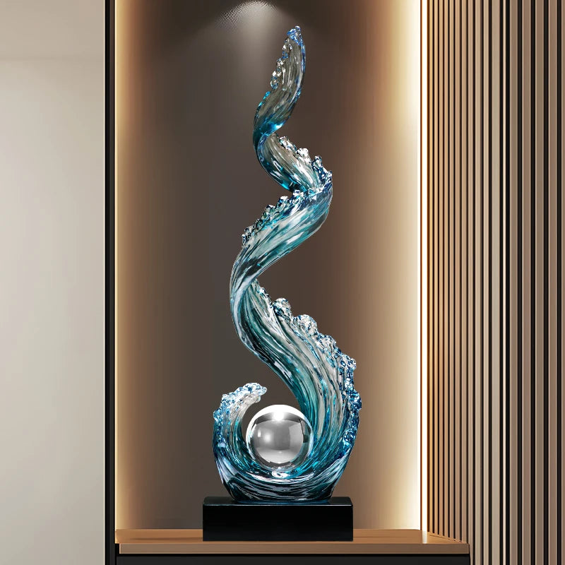Sculpture Bleue Feng Shui