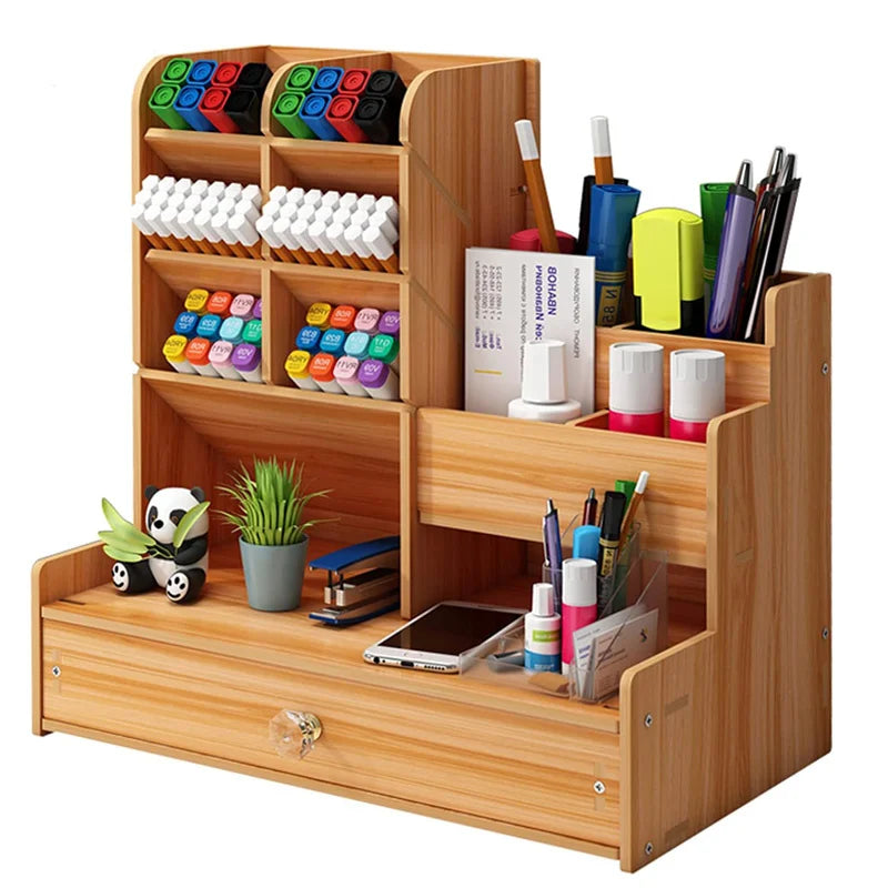 Organiseur Bureau Bois Élégant