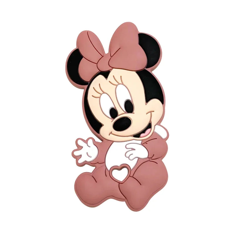 1pcs Silicone Cartoon Baby Teether Rodent Teething Toys Chewable Animal Beads Baby Products Nursing Gift DIY Pendant Necklace