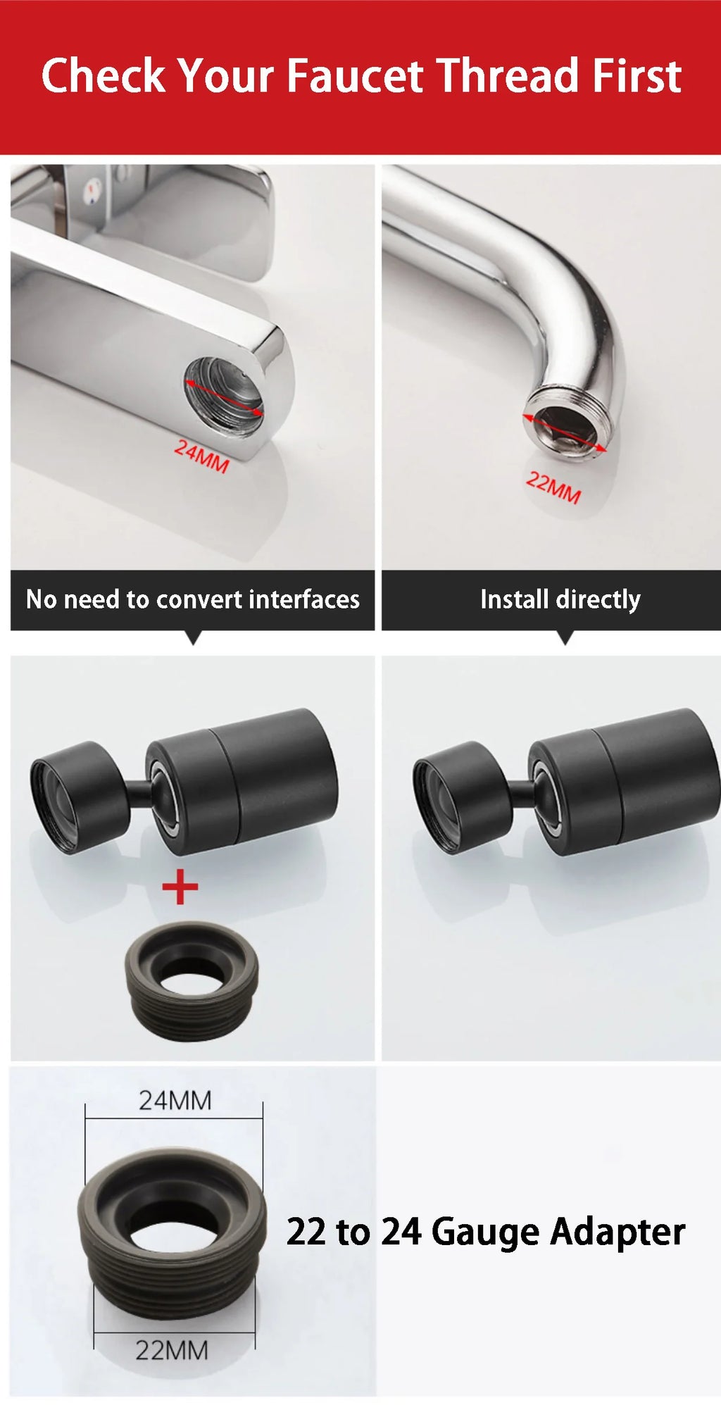 Embout Robinet Rotatif Maison