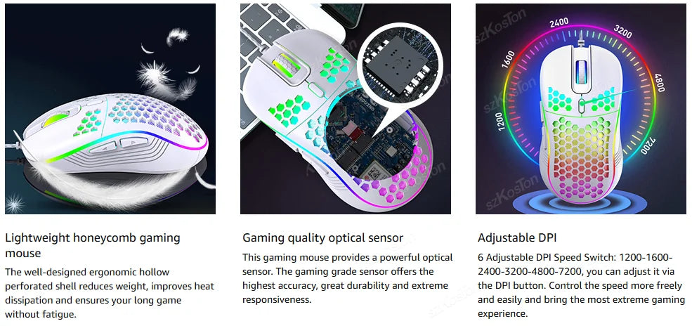 Souris Gaming Honeycomb RGB
