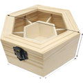 Boîte Bijoux Bois Hexagonale