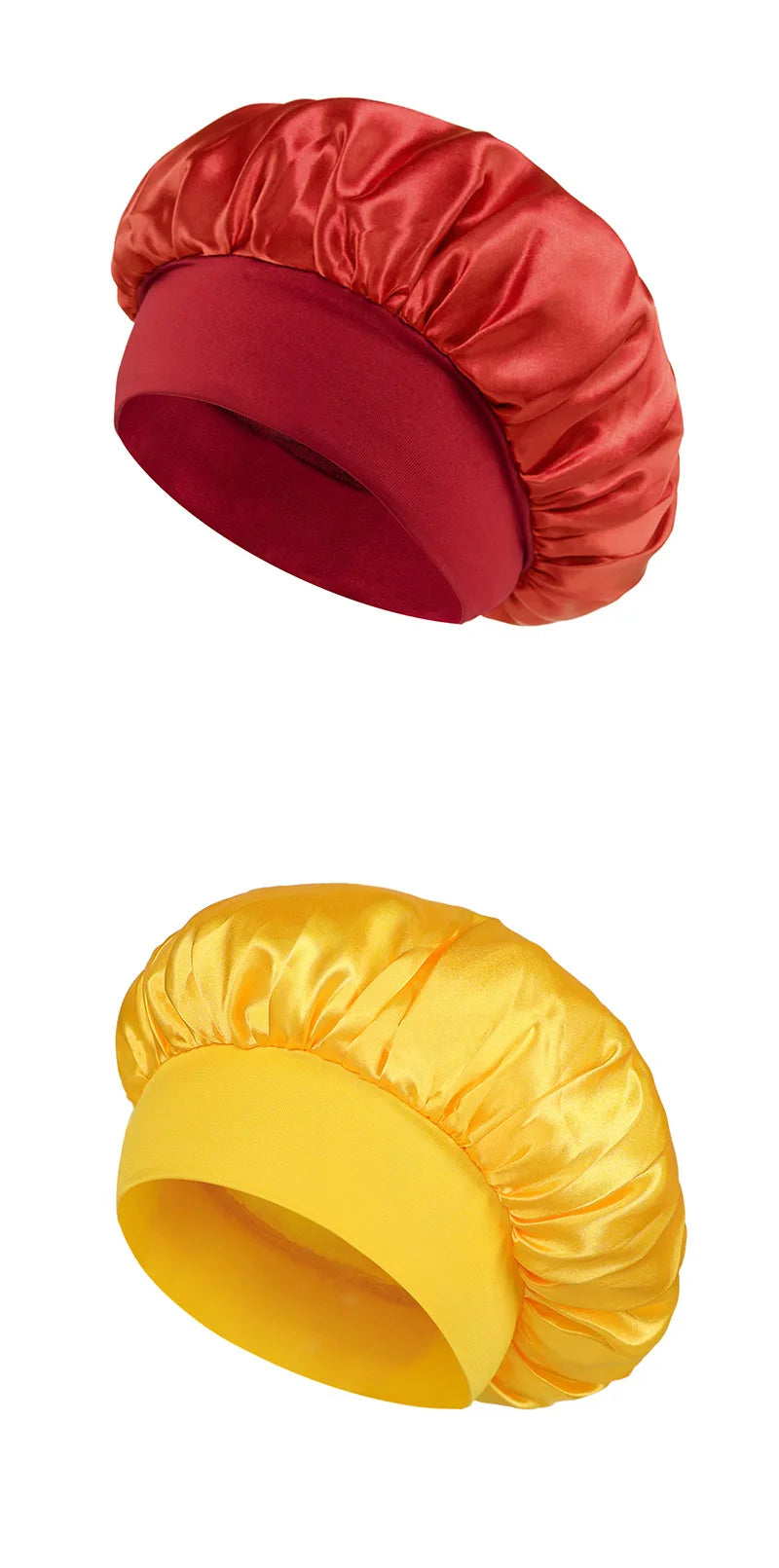 Bonnet Satin Bande Large