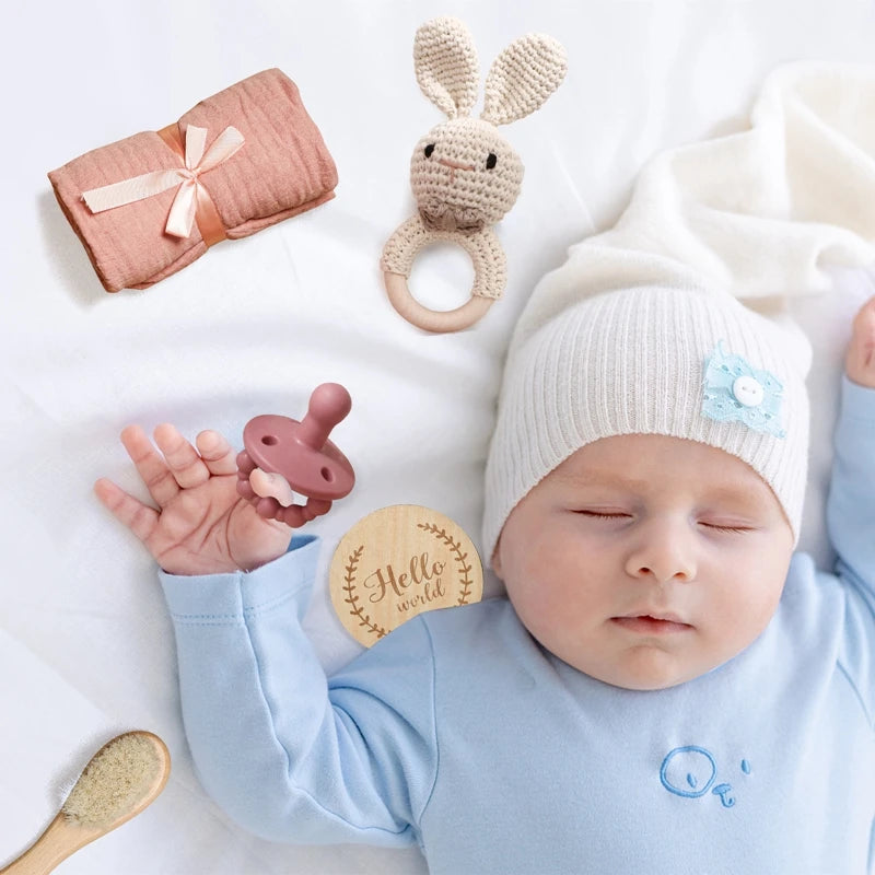 BaBy Accessories Photography Props Newborn Keepsakes Memories Milestone Cards Monthly Blanket Babies Photos Baby Birth Gift Set