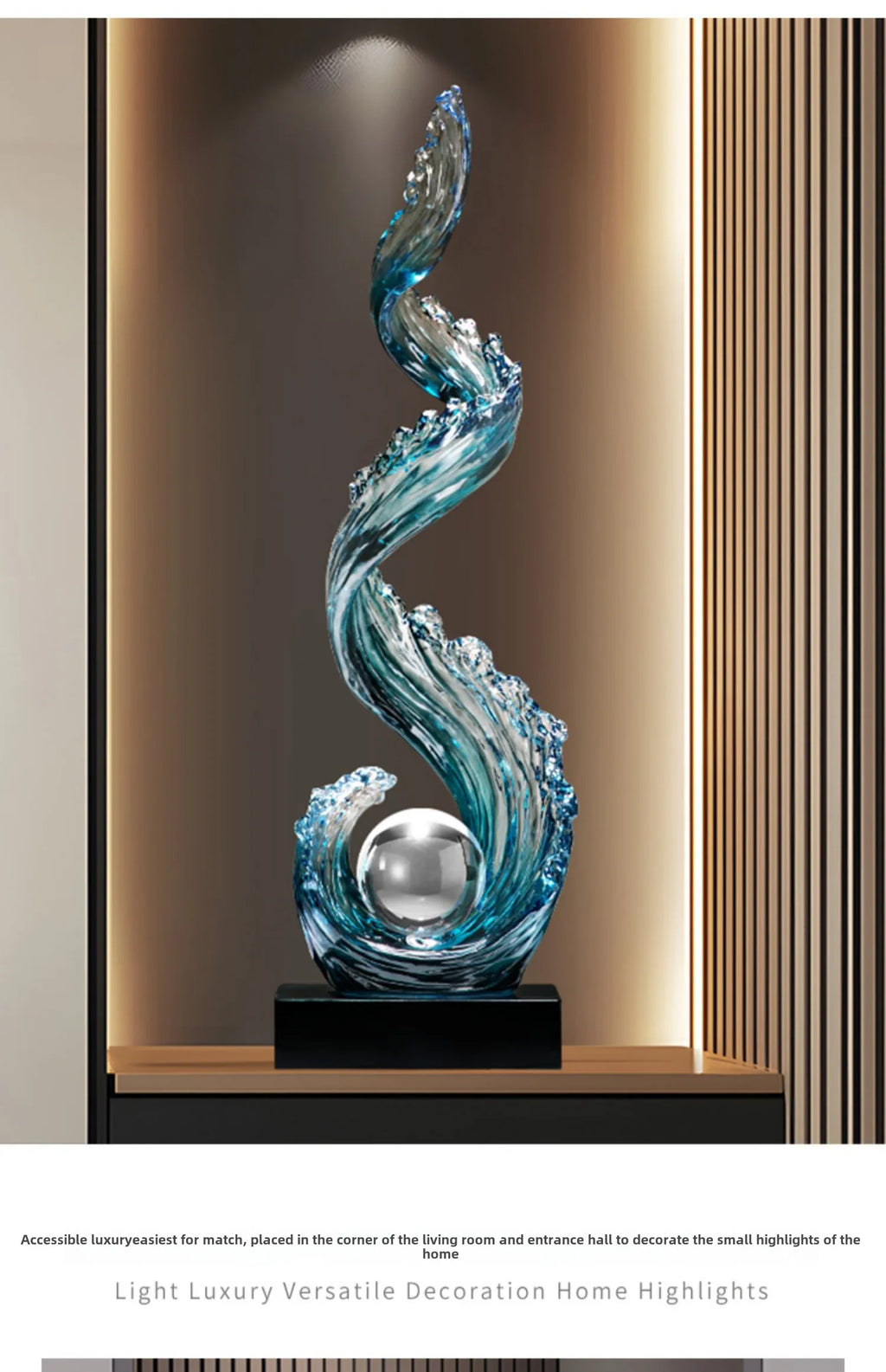 Sculpture Bleue Feng Shui