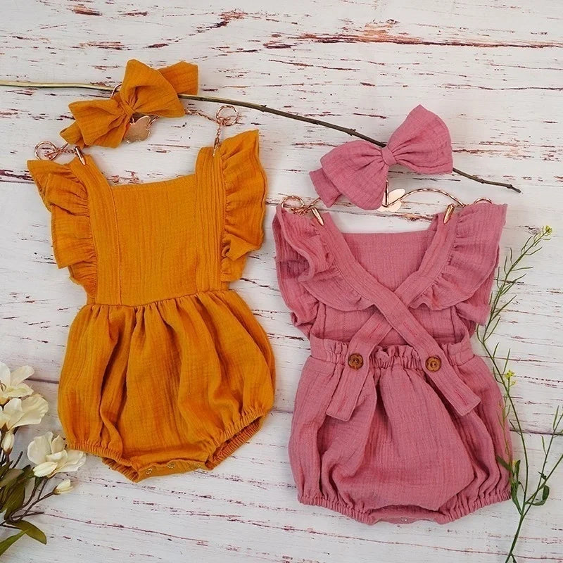 Barboteuse Bébé Rose Poudré