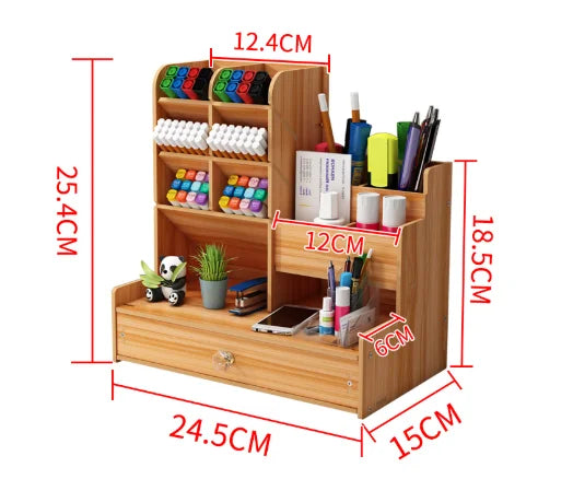 Organiseur Bureau Bois Élégant
