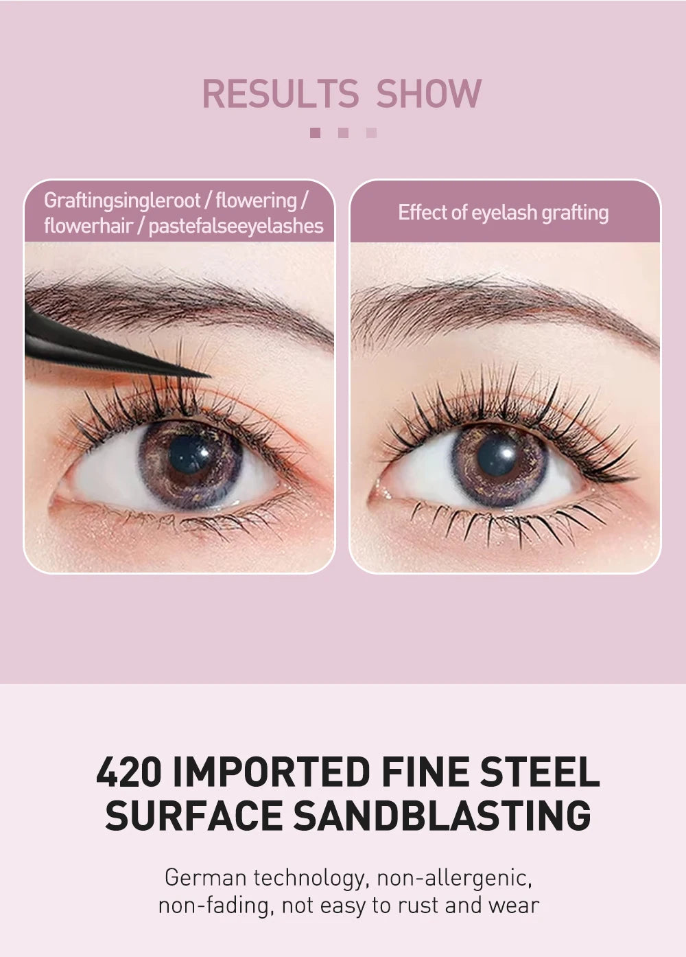 Pince Extensions Cils Pro