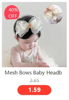 Bandeau Bébé Nœud Dentelle