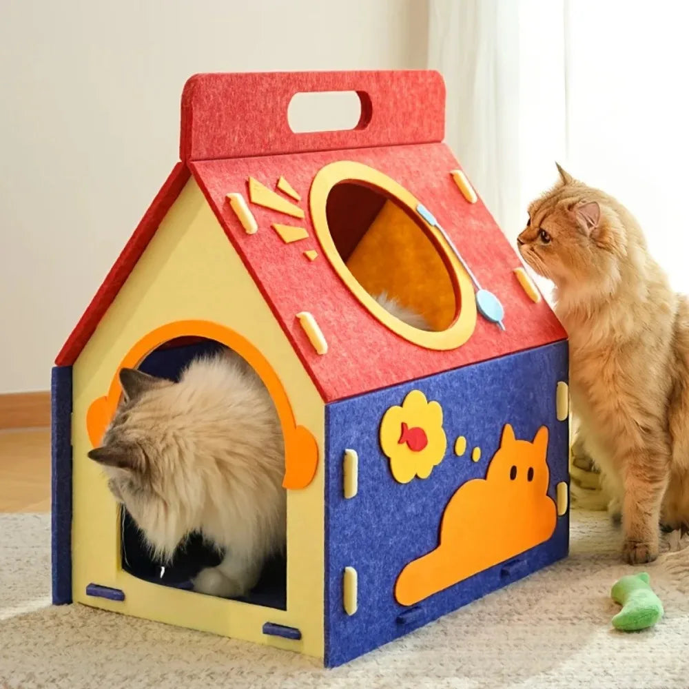 Maison Litière Douillette Chat