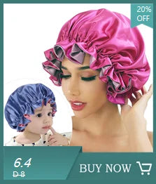 Bonnet Satin Floral XXL