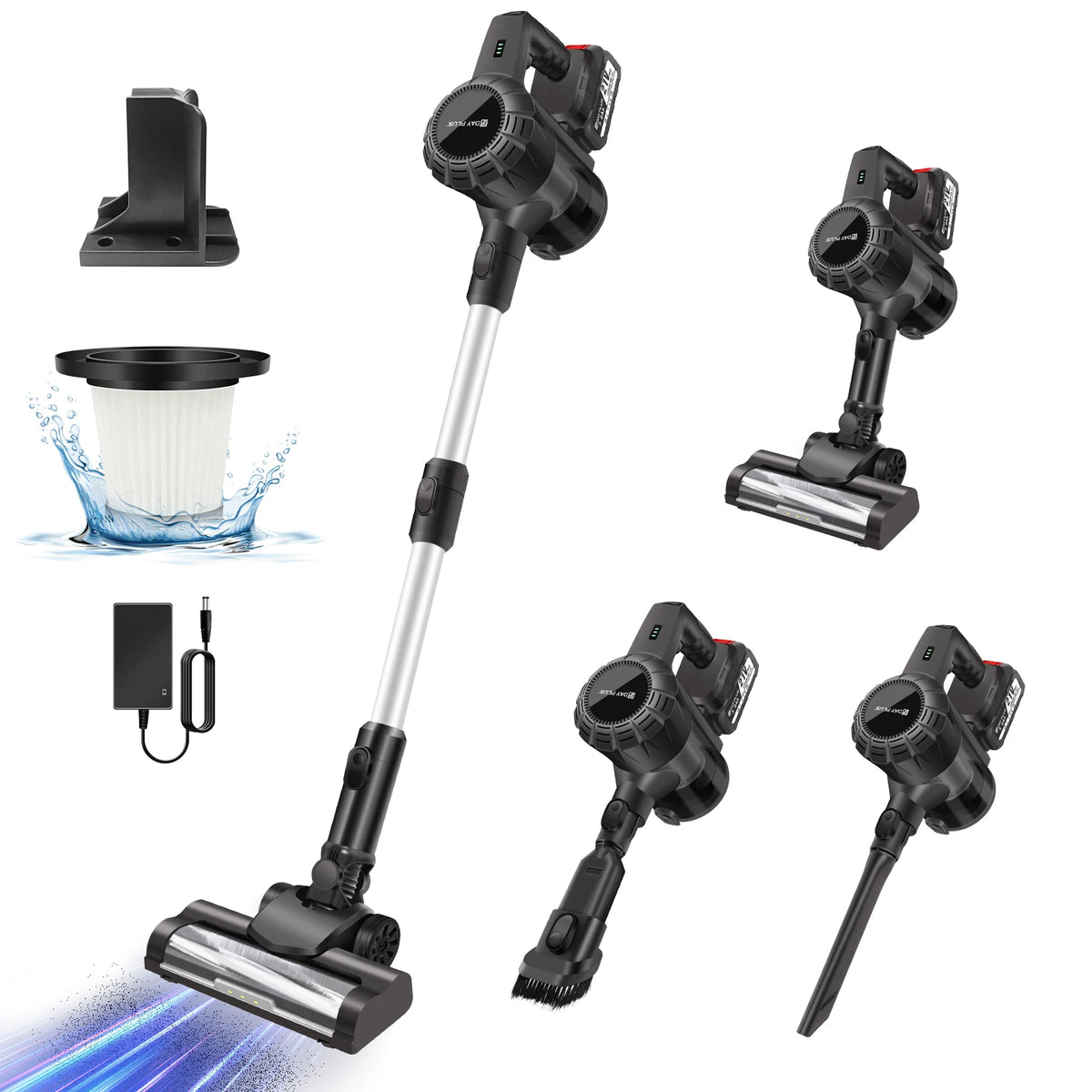 Aspirateur Sans Fil 3-en-1