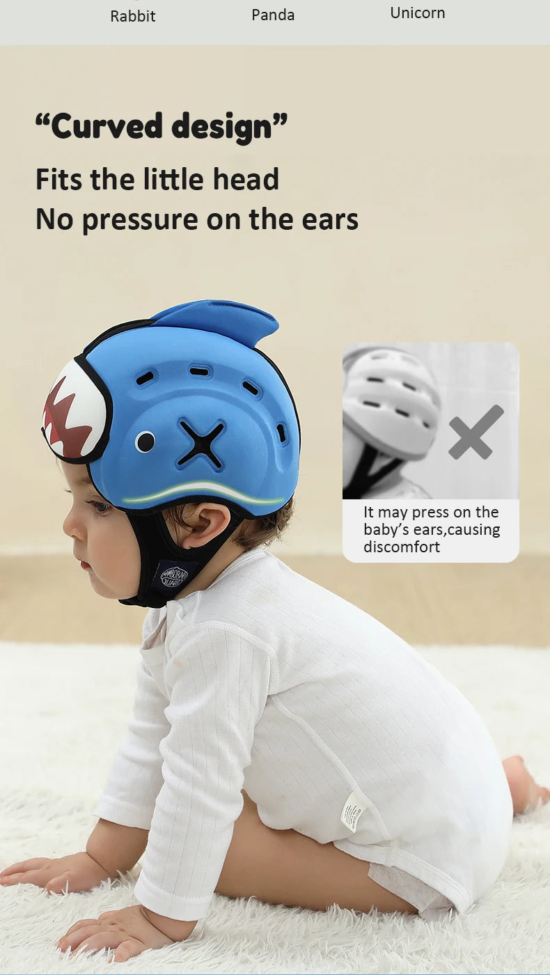 Casque Doux Anti-Chocs Bébé