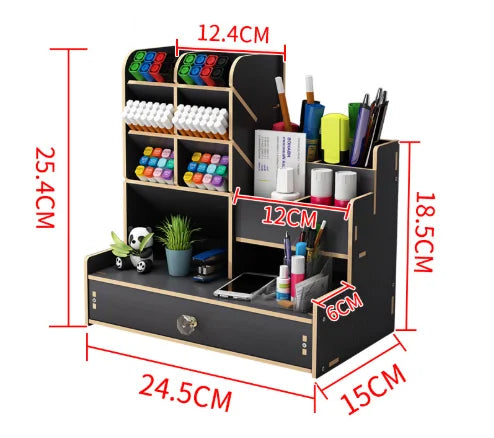 Organiseur Bureau Bois Élégant