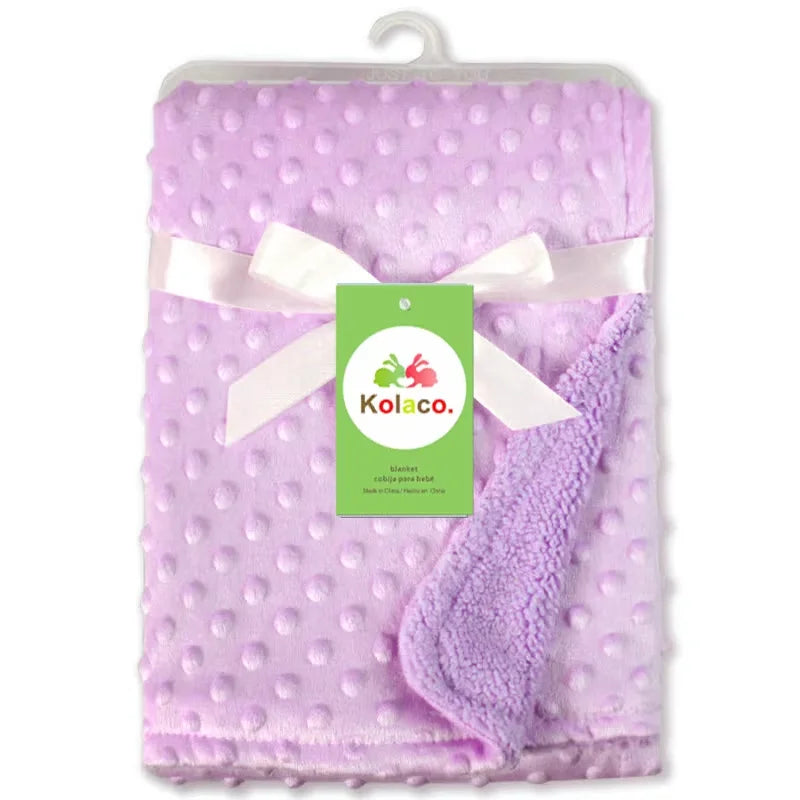 Personalized Baby Doudou Blanket - Swaddle Stroller Bed Crib with Pattern Design Unique Shower Gift Birth Gift