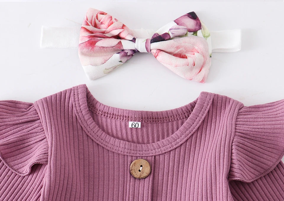 Ensemble Fleurie Bébé Fille