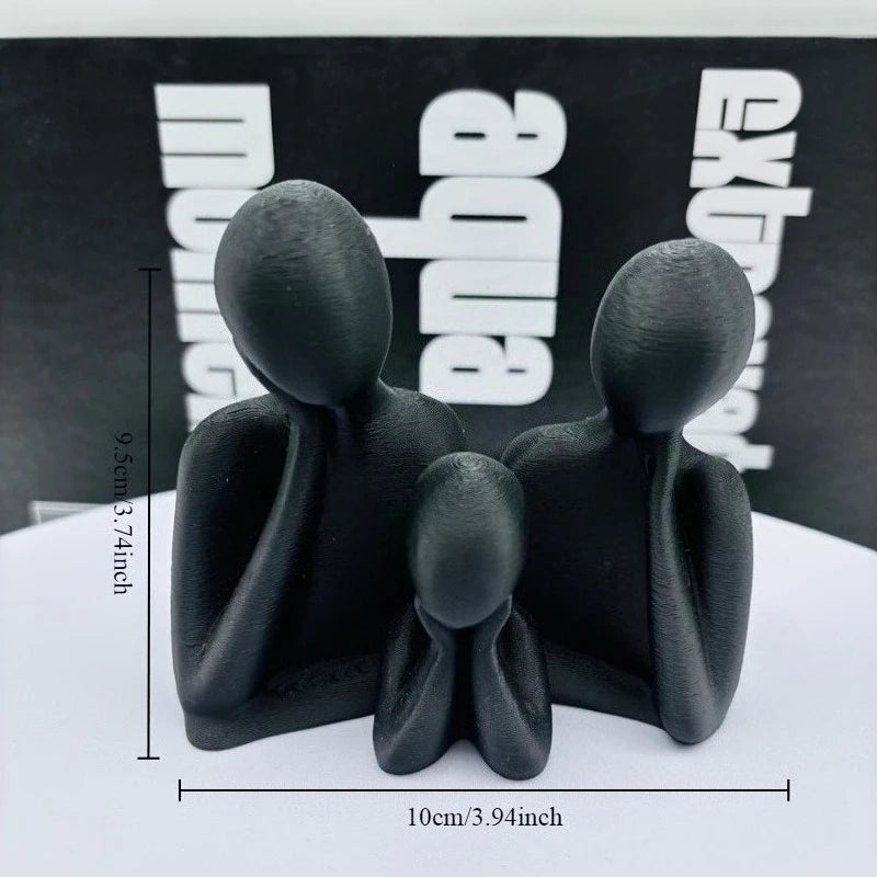 Statue Famille Minimaliste
