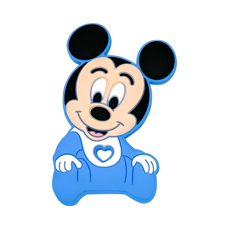 1pcs Silicone Cartoon Baby Teether Rodent Teething Toys Chewable Animal Beads Baby Products Nursing Gift DIY Pendant Necklace