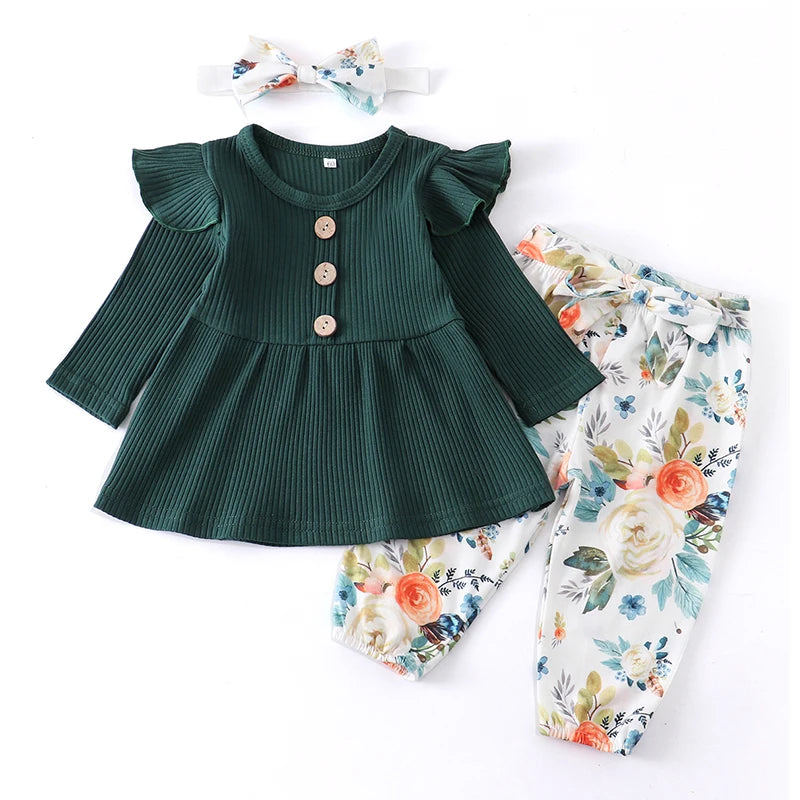 Ensemble Fleurie Bébé Fille