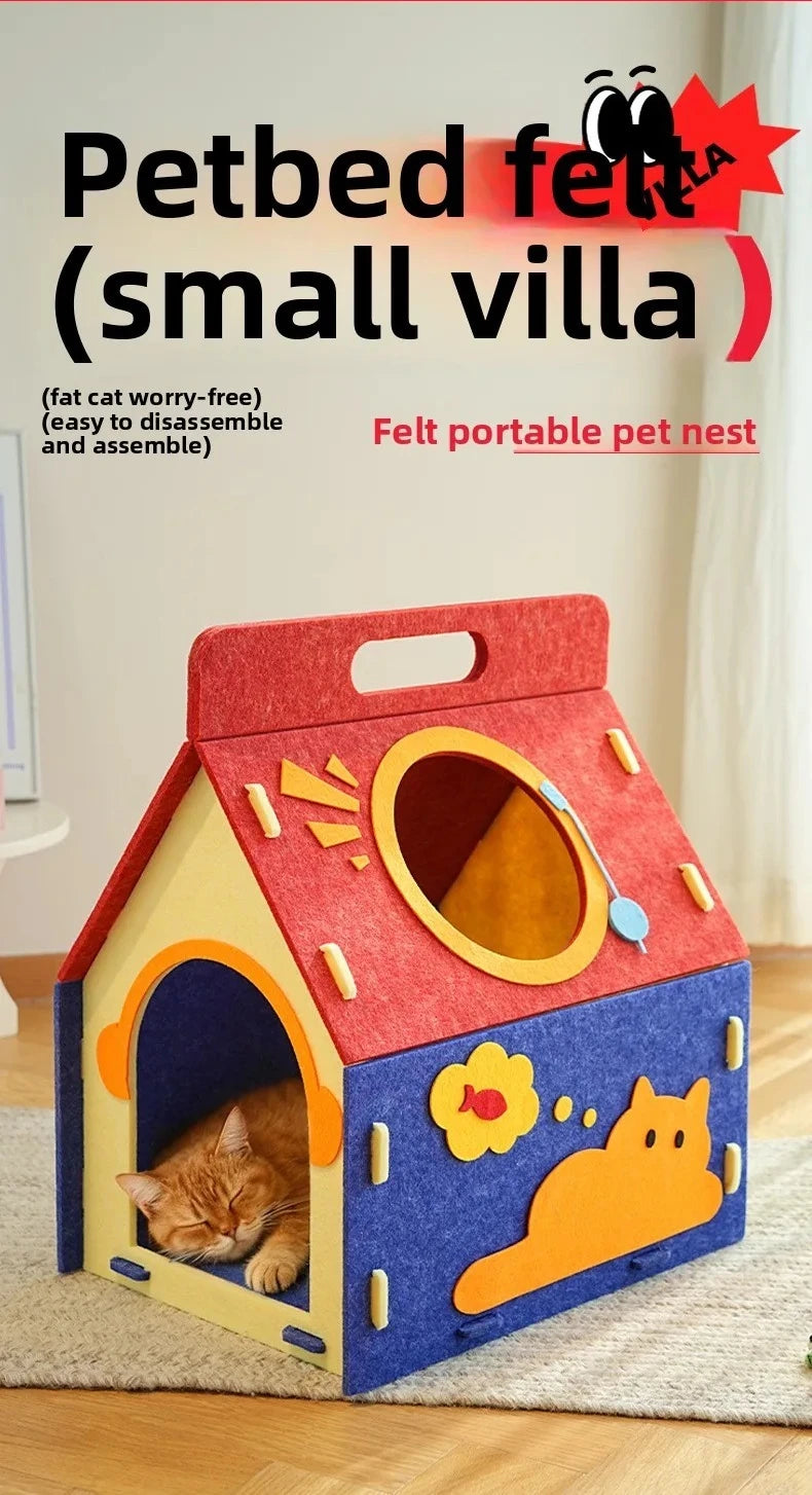 Maison Litière Douillette Chat