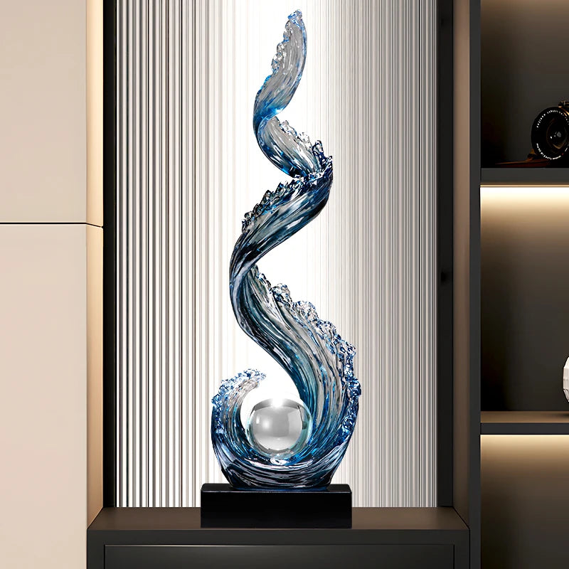 Sculpture Bleue Feng Shui