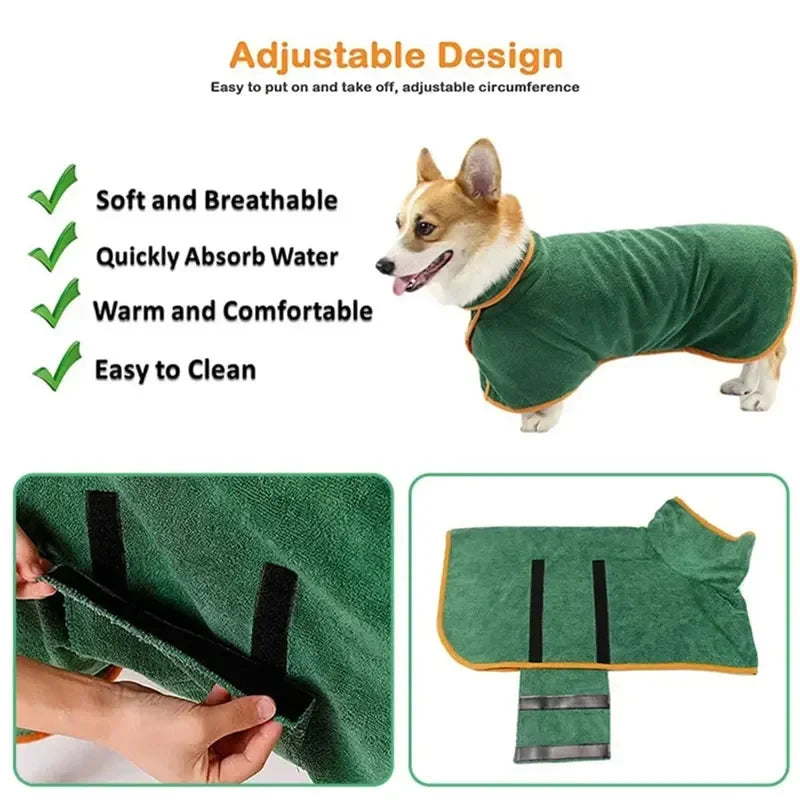 Peignoir Microfibre pour Animaux
