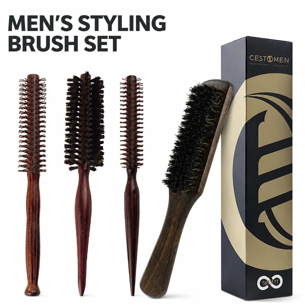 Brosse Volume Cheveux Bois
