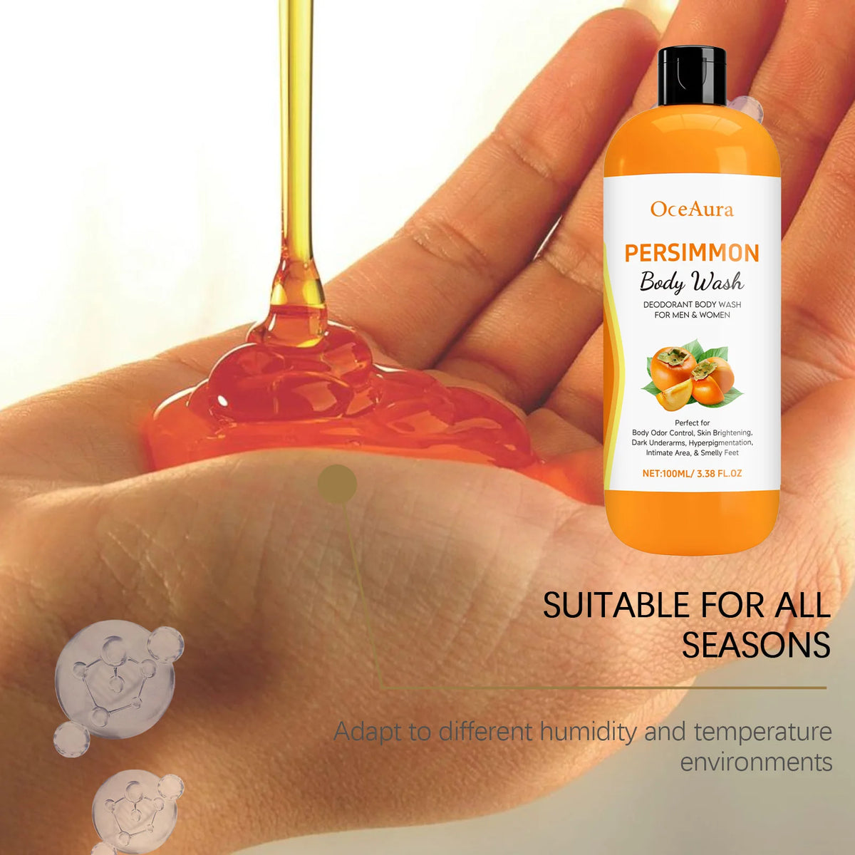 Gel Douche Éclat au Kaki